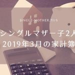 シングルマザー子2人2019年3月の節約家計簿