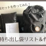 防災セットを作ってみた!【ポイントは非常持ち出し袋と備蓄品を分けること】